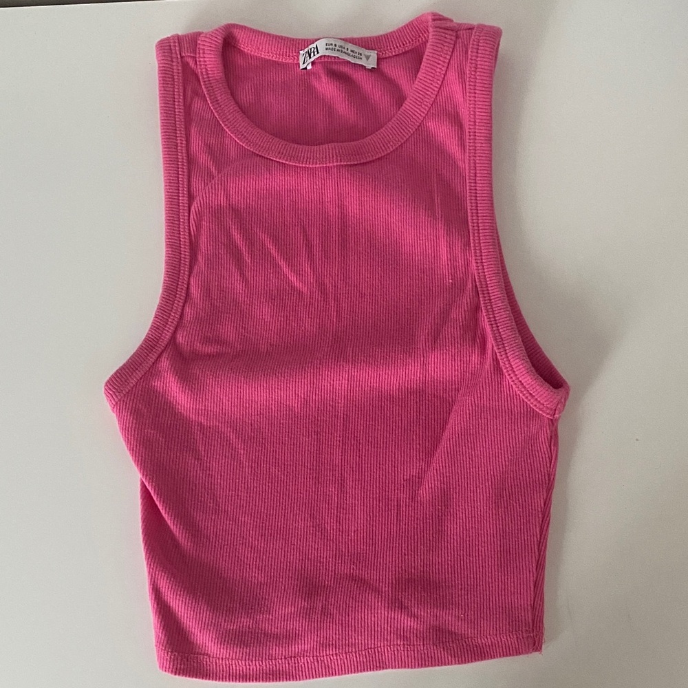 Zara pink Crop Top